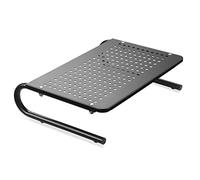 suptek Support d'Écran Surélevé avec Plateau Métallique Ventilé - Support pour PC Portable, Ordinateur, Imprimante, Jusqu'à 20kg - Gain de Place MST004