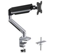 suptek Support Ecran PC pour Moniteur LCD LED de 13 à 32 Pouces, Bras Ecran PC Bureau à Ressort à Gaz, Hauteur Réglable, VESA 75/100 mm, Rotation à 360°, Capacité 2-9 kg, Gris (MD01AH)