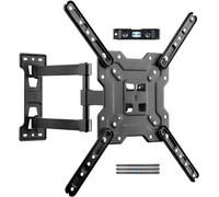 Suptek Support Mural TV Inclinable pour Ecrans 23-55 Pouces LED LCD, Support TV Orientable et Inclinable, VESA Max 400×400mm, Support Mural TV 55 Pouces - A1+