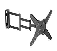 suptek Support Mural TV, Support TV, Pivotant et Inclinable pour Téléviseurs Plats et Incurvés de 23 à 60 Pouces jusqu'à 45 kg, Support Mural Extensible de 748 mm de Long pour TV Max. VESA 400x400 mm