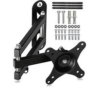 suptek Support TV Mural pour Moniteur et Télévision Plat/Incurvé de 13-32 Pouces, Rotation à 360° Inclinaison 20°, VESA 75x75 / 100x100mm jusqu'à 13 kg, Support Mural TV, Noir, MA2720