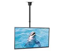 Suptek Support TV Plafond pour Téléviseurs LCD LED Plats/Incurvé de 26 à 65 Pouces, VESA jusqu'à 400×400mm Charge 45 kg, Inclinaison à 15° et Rotation à 360°, Support Mural TV - MC4602