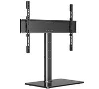 suptek Support TV sur Pied TV Universel pour TV de 37 à 65,70,75" jusqu'à 45 kg, Hauteur Réglable Support TV avec Base en Verre Trempé Max.VESA 600x400mm TS203