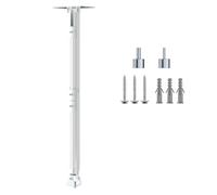 suptek Support Videoprojecteur Plafond, 360° de Rotation 90° d'Inclinaison jusqu'à 13,6kg/30lbs, Extensible 78-125cm, Support Projecteur (Blanc) - PR05LMINIW