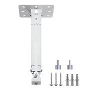 suptek Support Videoprojecteur Plafond, 360° de Rotation 90° d'Inclinaison jusqu'à 13,6kg/30lbs, Extensible 34-54cm, Support Projecteur (Blanc) - PR05MINIW