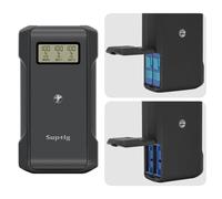 Suptig Batterie externe avec chargeur de batterie 10 000 mAh compatible avec GoPro Hero 12, Hero 11, Hero 10, Hero 9, Hero 8, Hero 7, Hero 6, Hero 5.