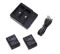 Suptig Batterie (Lot de 2) et Chargeur Daul pour GoPro HERO3/Gopro HERO3+ et Gopro AHDBT-301/AHDBT-302