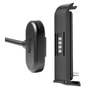 Suptig Couvercle de porte magnétique pour batterie de chargement avec kit de câble de charge pour GoPro Hero13 12 11 10 9 Noir, Mission 1 Pro, résistant à l'eau et à la neige IPX 6, coque latérale de
