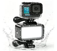 Suptig Lampes de plongée sous-marines compatibles avec caméra d'action GoPro DJI Insta 360 Akaso étanche 45 m