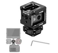 Suptig Support griffe 3 ports avec filetage 1/4"-20 pour caméra cage flash LED moniteur microphone etc.