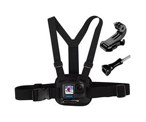 Suptig Support Pectoral, Sangle pectorale réglable, matériau Respirant pour gopro Hero 13 Hero 12 Hero 11 Hero 10 Hero 9 Hero 8 Hero 7 Hero 5 4 3, akaso, DJI Osmo et Autres caméras de Sport