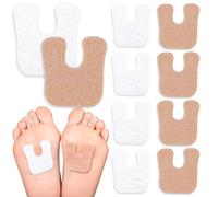 Suptizizkz Lot de 36 patins en feutre en forme de U pour callosités métatarsiens et avant-pied - Soulage la douleur et protège les callosités des éclaboussures avec des chaussures - Réduit les