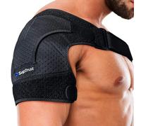 Suptrust Attelle d'épaule de récupération pour homme et femme, soutien de stabilité, ajustement réglable, soulagement des blessures à l'épaule et des tendinites, taille unique standard