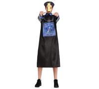 SUPTTING Costume de roi unisexe Majestueux complet - Cape de couronne royale - Fourrure synthétique - Ornements dorés - Costume de théâtre pour spectacle scolaire