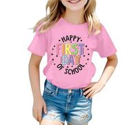 SUPTTING Mädchen T-shirt Motivshirt Kurzarm Rundhals Sommertop Lässig Camping, Niedlich Lustig Bequem Freizeitshirt Statement Oberteil für Zelten mit Familie | Sommerlager