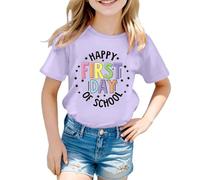 SUPTTING Mädchen T-shirt Motivshirt Kurzarm Rundhals Sommertop Lässig Camping, Niedlich Lustig Bequem Freizeitshirt Statement Oberteil für Zelten mit Familie | Sommerlager