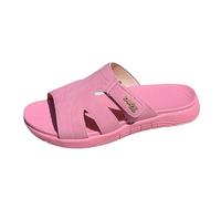SUPTTING Sandales compensées confortables et élégantes pour femme - Style bohème - Talon compensé haut - Sangle à bride - Semelle en liège - Sandales d'été pour fête dans le jardin - Balade en ville