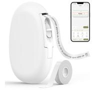 SUPVAN E10 Étiqueteuse Inclus Étiquettes Autocollantes Continues Imperméables, Smart App 40+ Polices, 150+ Modèles et 700+ Icônes, pour la Maison, la Cuisine, l'école, l'organisation, le Bureau, Blanc