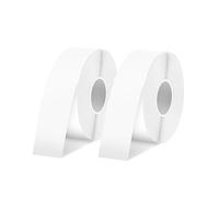 SUPVAN E10 Lot de 2 rubans d'étiquetage adaptés pour étiqueteuse - Format continu - 15 mm x 6 m - Laminé thermique imperméable et adhésif - Ruban d'étiquetage multifonction
