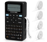SUPVAN E11 Étiqueteuse Bluetooth Rechargeable Portable, Clavier Allemand (QWERTZ), inclut 4 Rouleaux d'Étiquettes Autocollantes