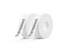 SUPVAN KATASYMBOL E10/E11/E16 2 Rouleaux d'Étiquettes Autocollantes Thermiques ÉTENDUES | 15 mm x 6 m/Rouleau | Noir sur Transparent