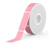 SUPVAN KATASYMBOL E10/E11/E16 Étiquettes Autocollantes Thermiques ÉTENDUES | 12 mm x 40 mm | 170 Pièces/Rouleau | Noir sur Rose