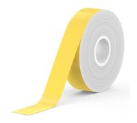 SUPVAN KATASYMBOL E10/E11/E16 Étiquettes Autocollantes Thermiques ÉTENDUES | 15 mm x 6 m/Rouleau | Noir sur Jaune