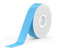 SUPVAN KATASYMBOL E10/E11/E16 Étiquettes Autocollantes Thermiques ÉTENDUES | 15 mm x 6 m/Rouleau | Noir sur Bleu