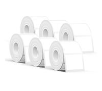 SUPVAN KATASYMBOL T50M Pro 6 Rouleaux d'étiquettes Thermiques Autocollantes Imperméables, 40 mm x 30 mm, 6 Rouleaux, 250 Pièces/Rouleau, Noir sur Blanc