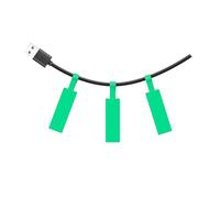 SUPVAN KATASYMBOL T50M Pro Étiquettes Thermiques Autocollantes Imperméables, 25 mm x 38 mm + 40 mm, 105 Pièces/Rouleau, Noir sur Vert