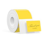 SUPVAN KATASYMBOL T50M Pro Étiquettes Thermiques Autocollantes Imperméables, 40 mm x 30 mm, 250 Pièces/Rouleau, Noir sur Jaune