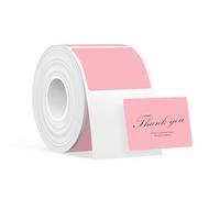 SUPVAN KATASYMBOL T50M Pro Étiquettes Thermiques Autocollantes Imperméables, 40 mm x 30 mm, 250 Pièces/Rouleau, Noir sur Rose