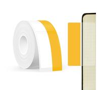 SUPVAN KATASYMBOL T50M Pro Étiquettes Thermiques Autocollantes Imperméables, 45 mm x 13 mm + 15 mm, 60 Pièces/Rouleau, Noir sur Jaune