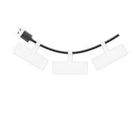 SUPVAN KATASYMBOL T50M Pro Étiquettes Thermiques Autocollantes Imperméables, 45 mm x 30 mm + 35 mm, 100 Pièces/Rouleau, Noir sur Blanc