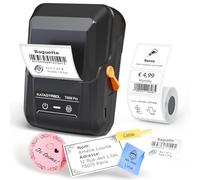 SUPVAN T50M Pro Étiqueteuse Bluetooth avec Ruban, Noir | Étiquettes Larges Imperméables, Haute Qualité, App avec 30 Polices + 660 Icônes, Sans Encre, Usage École/Maison/Entreprise