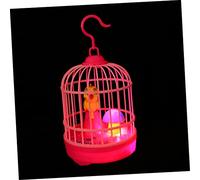SUPVOX 1 Ensemble De Cages À Oiseaux Musicales Et Lumineuses pour Enfants Jouets Musicaux Cage À Oiseaux Chantante Électrique pour Oiseaux Chanteurs Amusant pour Oiseaux De