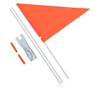 SUPVOX 1 ensemble Drapeau de Sécurité pour Vélo avec Poteau Réfléchissant Drapeau Publicitaire de Cyclisme pour Garçon Fille Accessoire Pratique et Facile à Installer Remorque ou Vélo