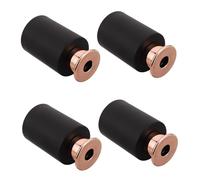 SUPVOX 1 Ensemble Flacon Diffuseur Vide Bouchon Champignon Noir Mat en Verre 120ml Diffuseur Parfum Maison Rechargeable pour Huiles Essentielles et Ambiance 4 Pièces