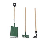 SUPVOX 1 Ensemble Jardinage De Maison De Poupée Mini-Pelle Outils De Jardinage Outil De Jardin Miniatures Accessoires De Maison De Poupée Outils De Ferme Mini-Maison Green Bois