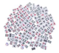 SUPVOX 1 Ensemble Jeu de Mahjong Miniature Portable Ensemble de Tuiles Sac de Rangement pour Voyage Parfait pour Fête et Détente