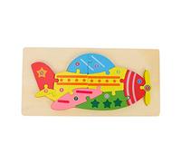 SUPVOX 1 Ensemble Jeu de Puzzle pour Garçon Fille Éducatif avec Motif de Dessin Animé Avion Activité de Développement Créatif pour Garçons et Filles