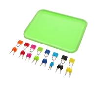 SUPVOX 1 Ensemble Jeu Montessori Ensemble de Éducatifs pour Garçon Fille Serrures Colorées et Plateau Outil Apprentissage pour Développement des Compétences Moteurs Fins et Cognitifs pour