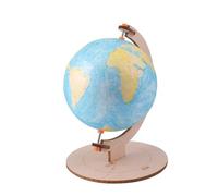 SUPVOX 1 Ensemble Modèle de Structure de Terre Globe pour l'apprentissage des Enfants Mousse Artisanale Mousse Blanche décorations de Globe Mousse Ronde Plastique