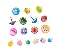 SUPVOX 1 Ensemble toupie en Bois Jouets créatif en Bois gyro Rotatif en Bois gyroscopique pour Enfants Petit Enfant pour Enfants