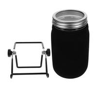 SUPVOX 1 Ensembles Kit De Germination avec Bocal à Large Ouverture Couvercle Grillagé Acier Support Et Housse D'ombre pour Graines