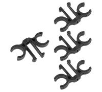 SUPVOX 1 Jeu Boucle pour De Randonnée Connecteur De Canne Pince pour Canne Attache pour Bouton-Pression pour De Randonnée Clips De De Marche PVC Black 4 Pièces