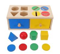 SUPVOX 1 Jeu de tri de Couleurs en Bois : Boîte à Puzzle de tri de Couleurs pour Enfants - Jeu de de Formes Montessori en Bois, d'association géométrique pour salles de Jeux