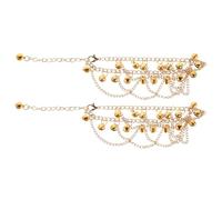 SUPVOX 1 Paire Bracelet Boho Multicouche Dorées de Danse Élégants pour Performances et Fêtes à Sons Tinkling