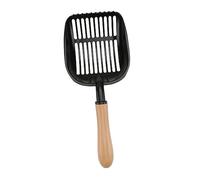 SUPVOX 1 Pc Pelle à Litière pour Chat Diffuseur Élimination Inoxydable Gel Coopérative Trappeur Recharges Désodorisant pour Litière pour Chat Non Mangeoire Scoop Black Alliage D'aluminium