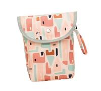 SUPVOX 1 Pièce De Rangement des Couches Étanche Humide Pochette De Rangement pour Couches Conteneur à Couches De Rangement à Couches à Langer Portable Nylon Rose